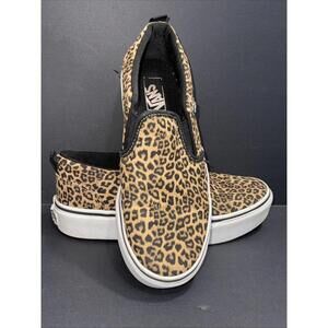 Vans Classic SKATER Slip On Shoes Cheetah Print Animal PUNK EMO GOTH PREPPY